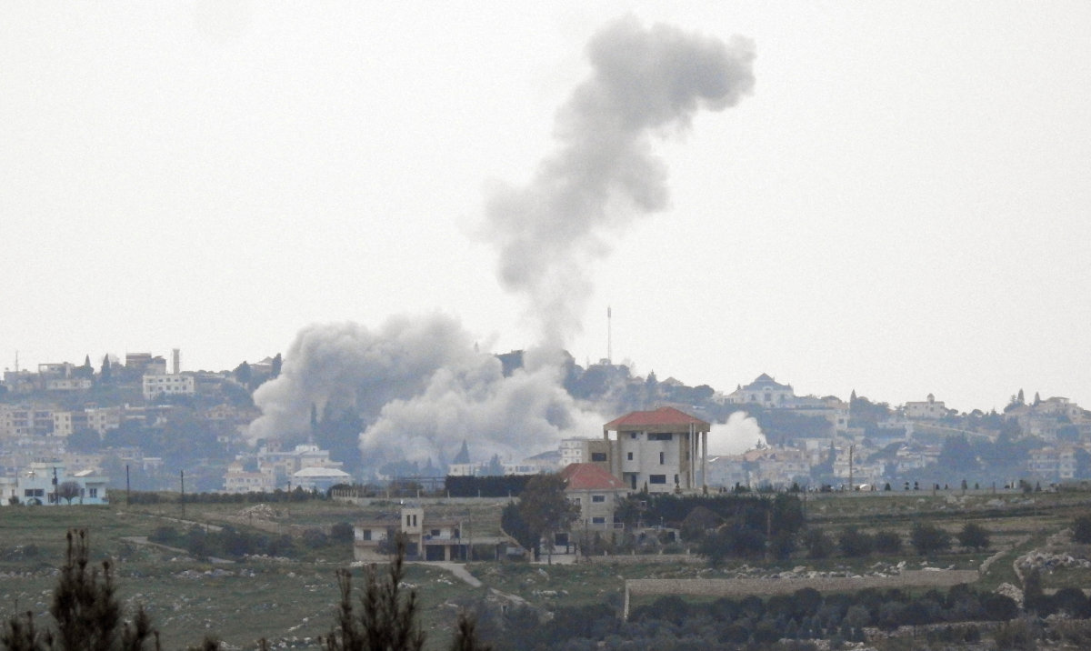 Smoke rises after an Israeli strike, amid escalating hostilities between Israel and Hezbollah in southern Lebanon. (Reuters)