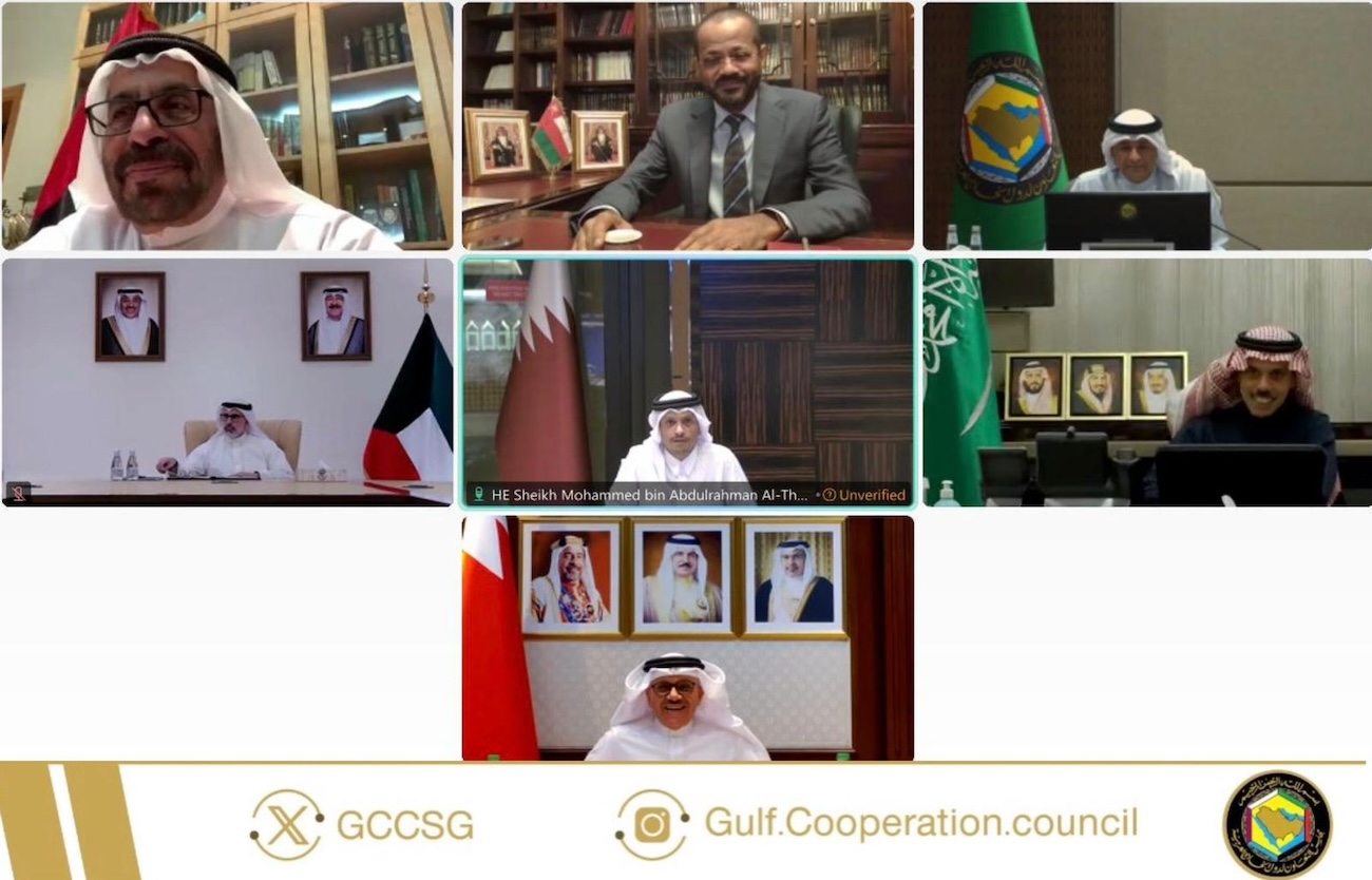The Ministerial Council of the Gulf Cooperation Council held its 50th extraordinary meeting via video conference on Sunday, March 1, 2026. (GCC)