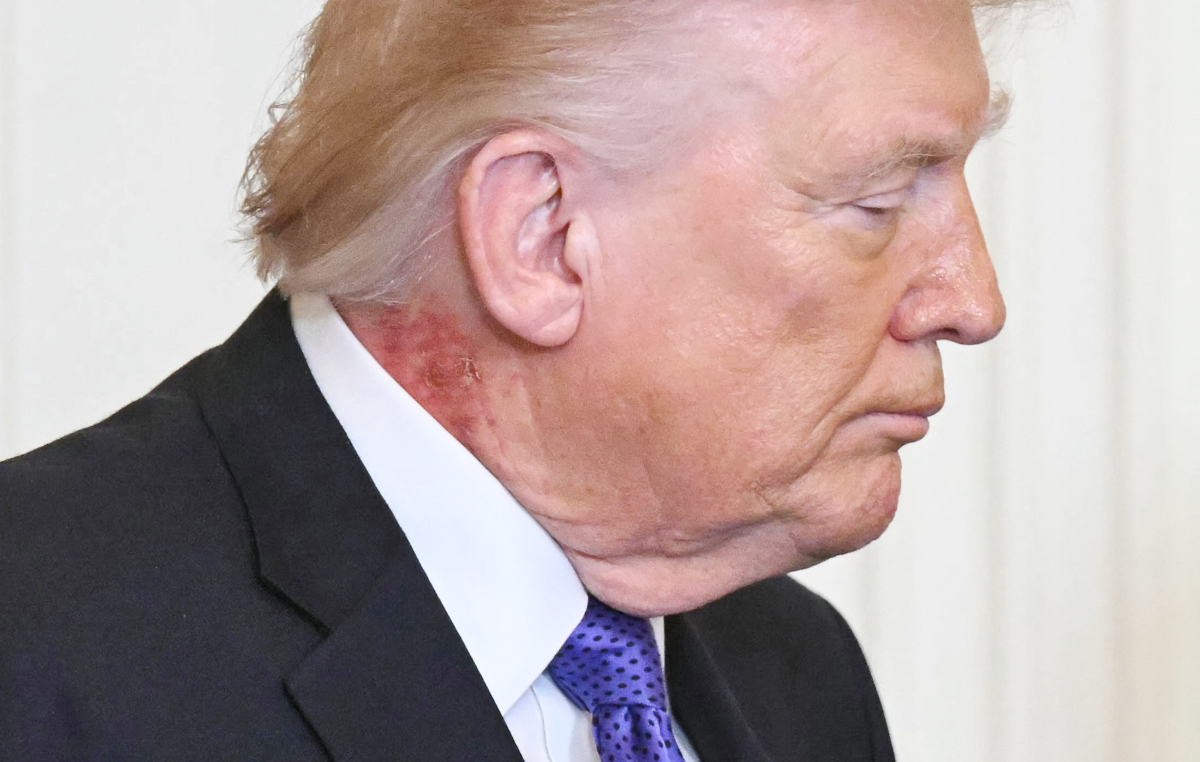 US President Donald Trump looks on during a Medal of Honor ceremony in the East Room of the White House on March 2, 2026, in Washington, DC. (AFP)