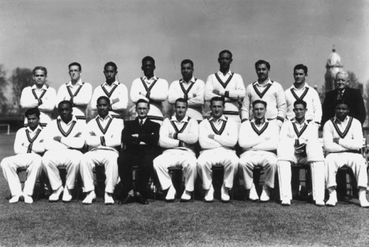 The 1950 West Indians pictured at Eastbourne at the start of their tour. (Getty Images)