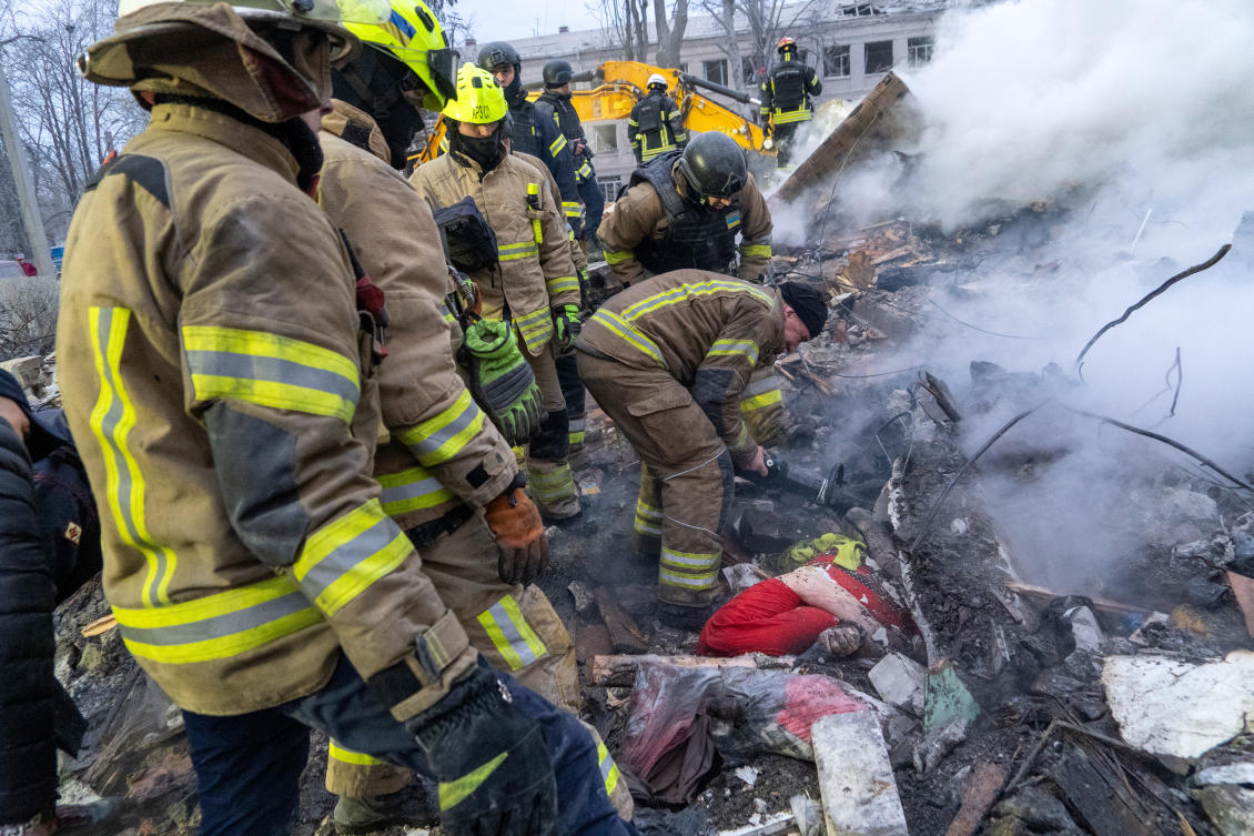 Russia hits Ukraine with drones, missiles, kills at least 10 in Kharkiv