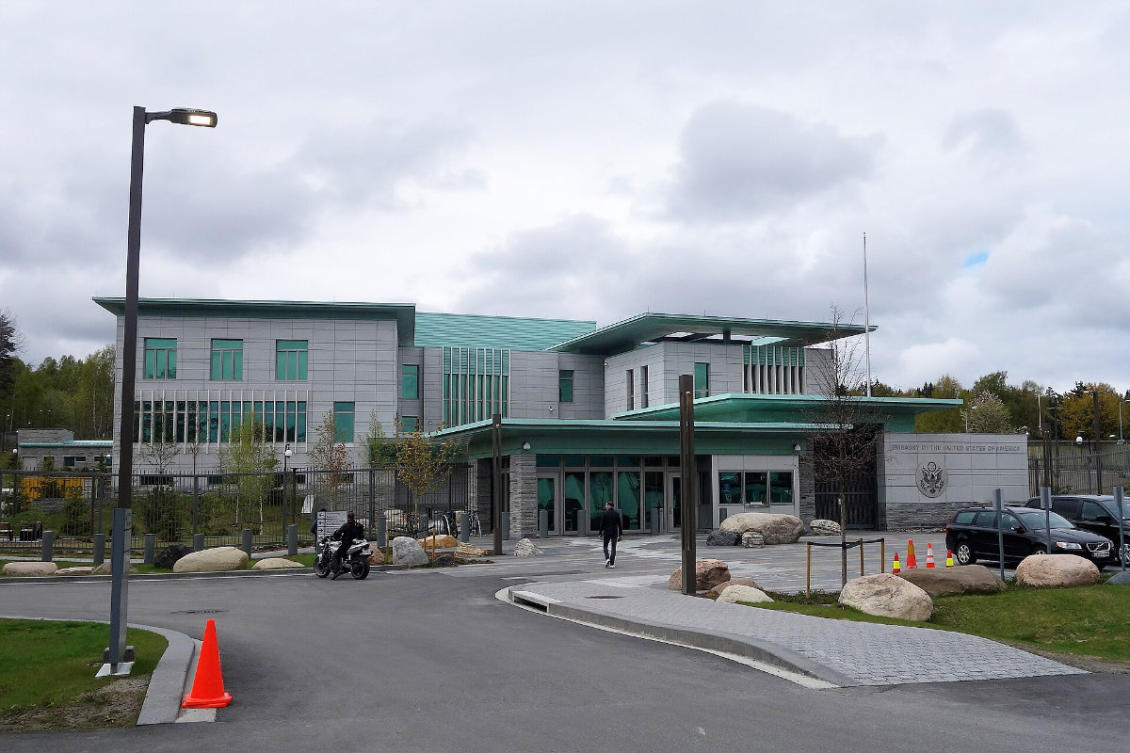 A view of the US Embassy in Oslo, Norway. (Wikimedia Commons)