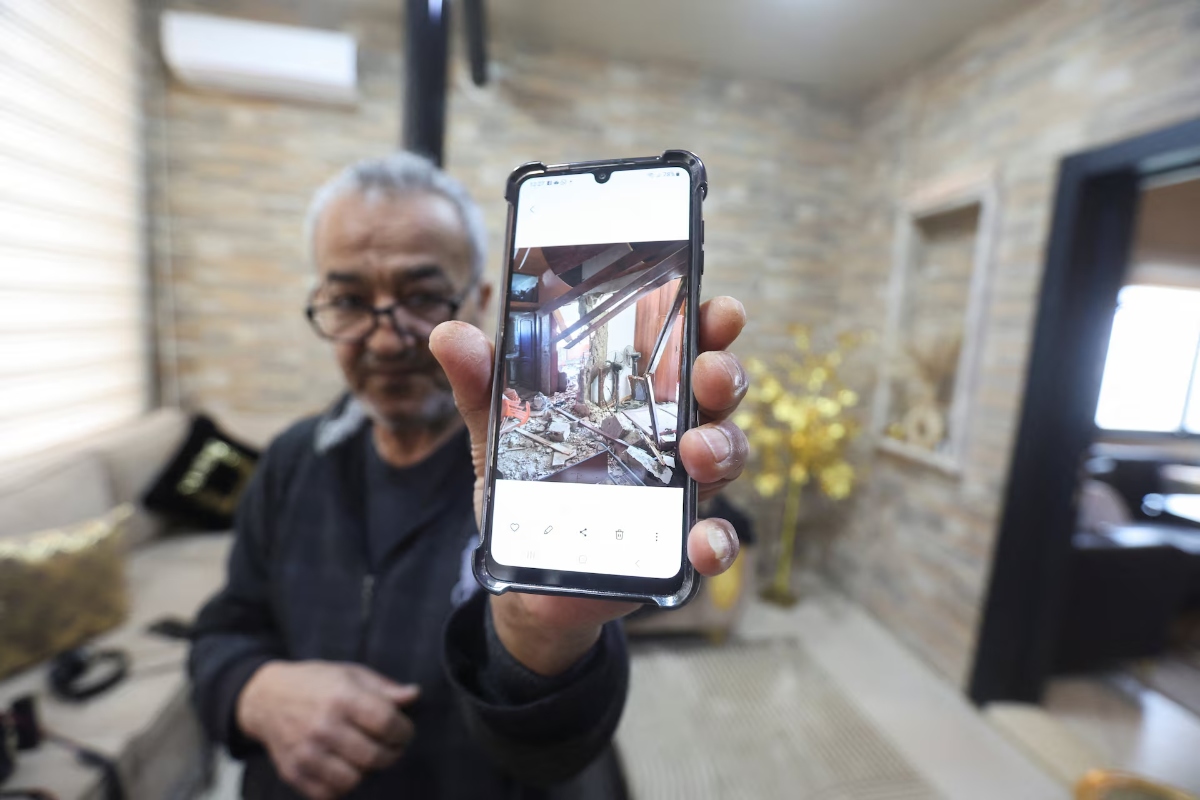 Khrais is staying with around 20 other displaced relatives, some displaced from Khiyam and others from Beirut’s southern suburbs, which have been hit hard by Israeli strikes. (REUTERS)