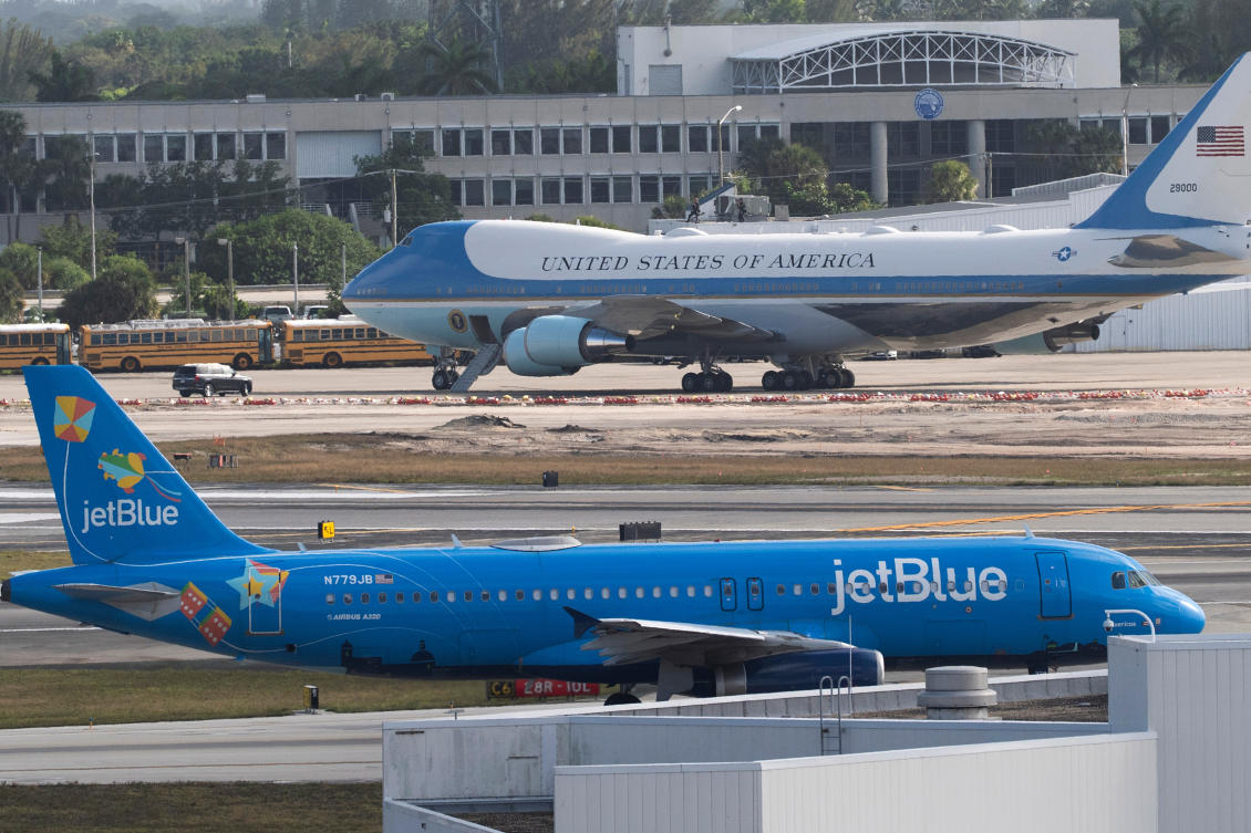 JetBlue said a system outage was to blame for its ground stop request. (AP)
