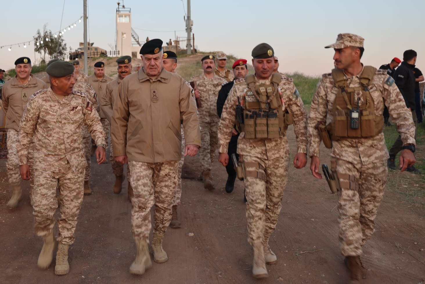 Maj. Gen. Yousef Hunaiti (2-L), chairperson of the Jordanian Armed Forces’ Joint Chiefs of Staff, Maj. Gen. Yousef Hunaiti, chairperson of the Jordanian Armed Forces’ Joint Chiefs of Staff. (Petra)