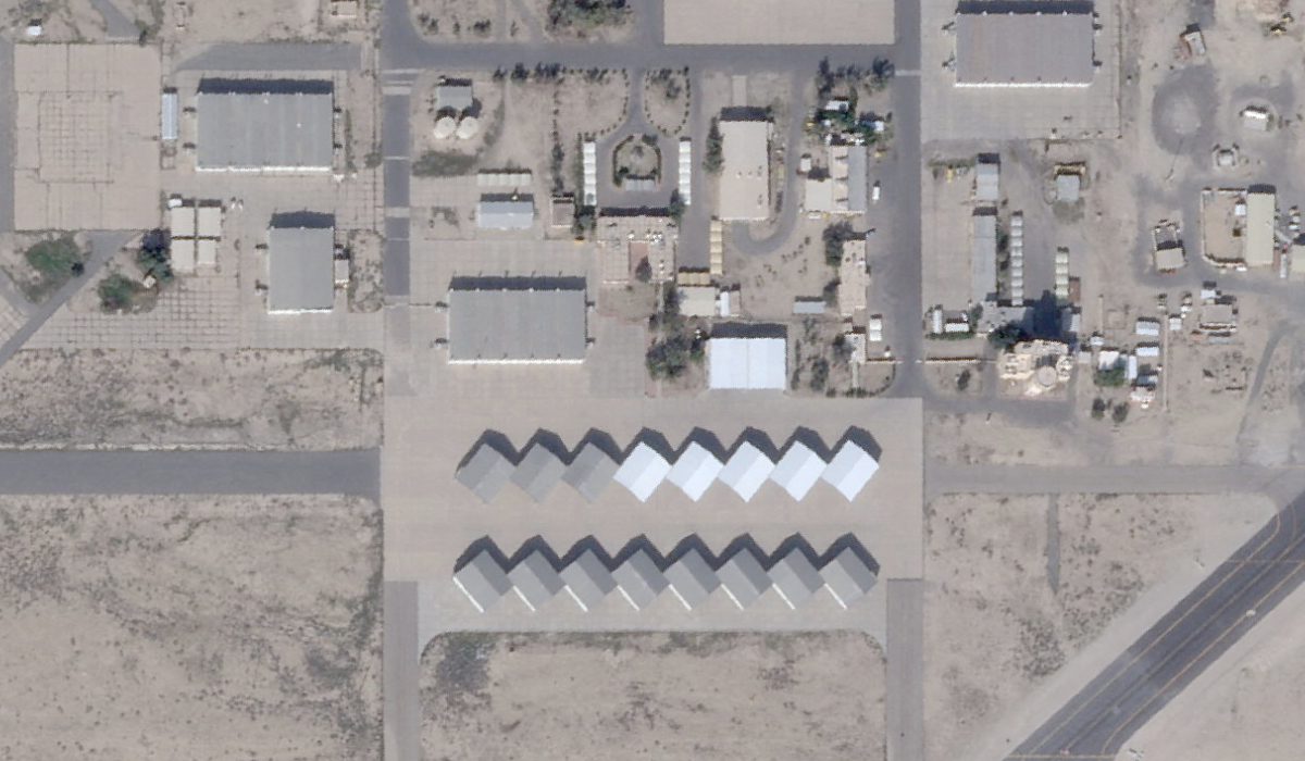 A satellite view shows the Ali Al Salem Base near Al Jahra, Kuwait, February 22, 2026. (REUTERS)