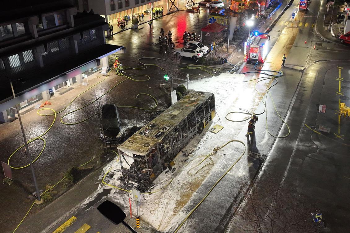 A bus fire that killed at least six people in western Switzerland was likely set intentionally but probably not as an act of terror, police said on Wednesday. (AFP)