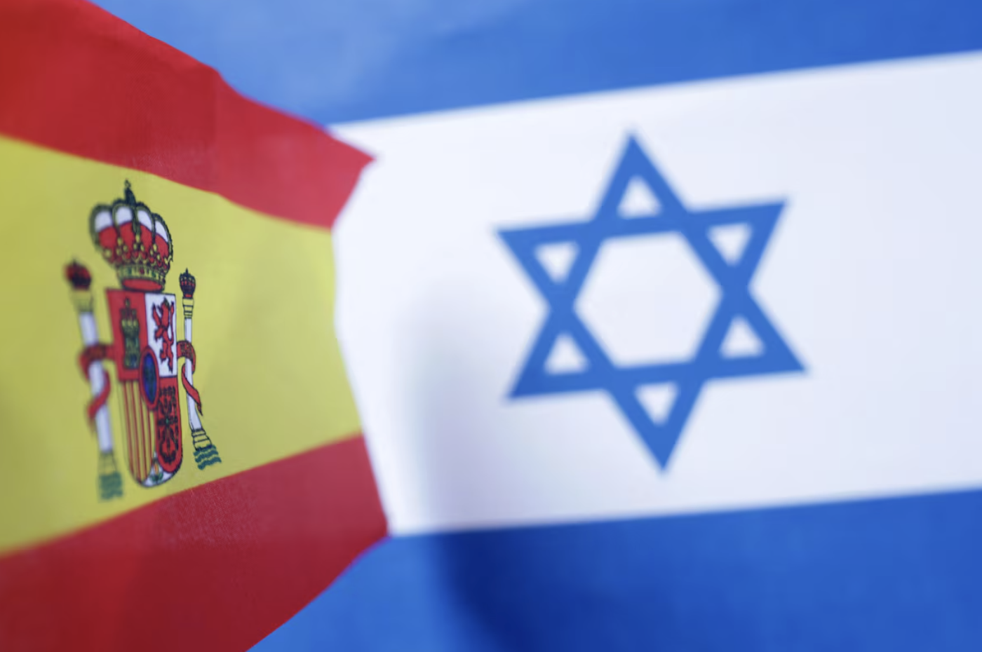 Spanish and Israeli flags are seen in this illustration taken June 23, 2025. (Reuters)