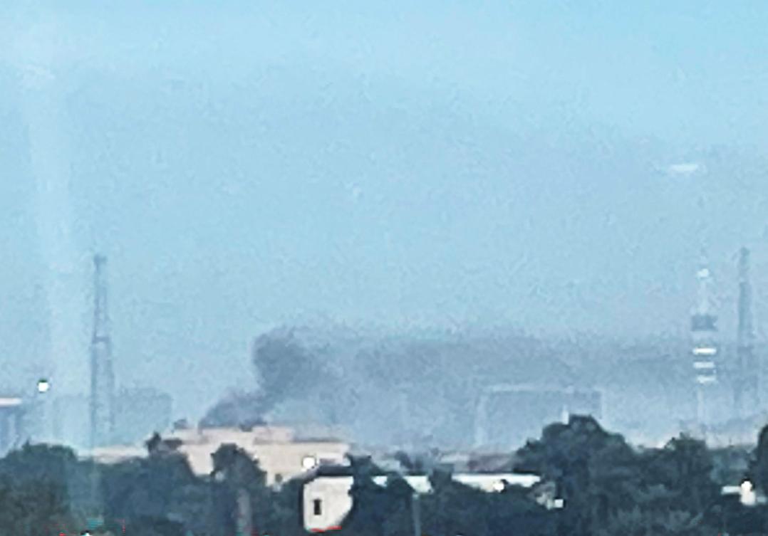Smoke rises following a drone attack on the US embassy in Baghdad on March 14, 2026. (AFP)