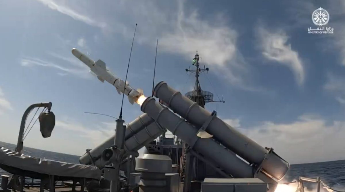Saudi Arabia’s air defenses intercepted and destroyed multiple drones in the Eastern Province and Riyadh Region on Sunday. (@modgovksa)