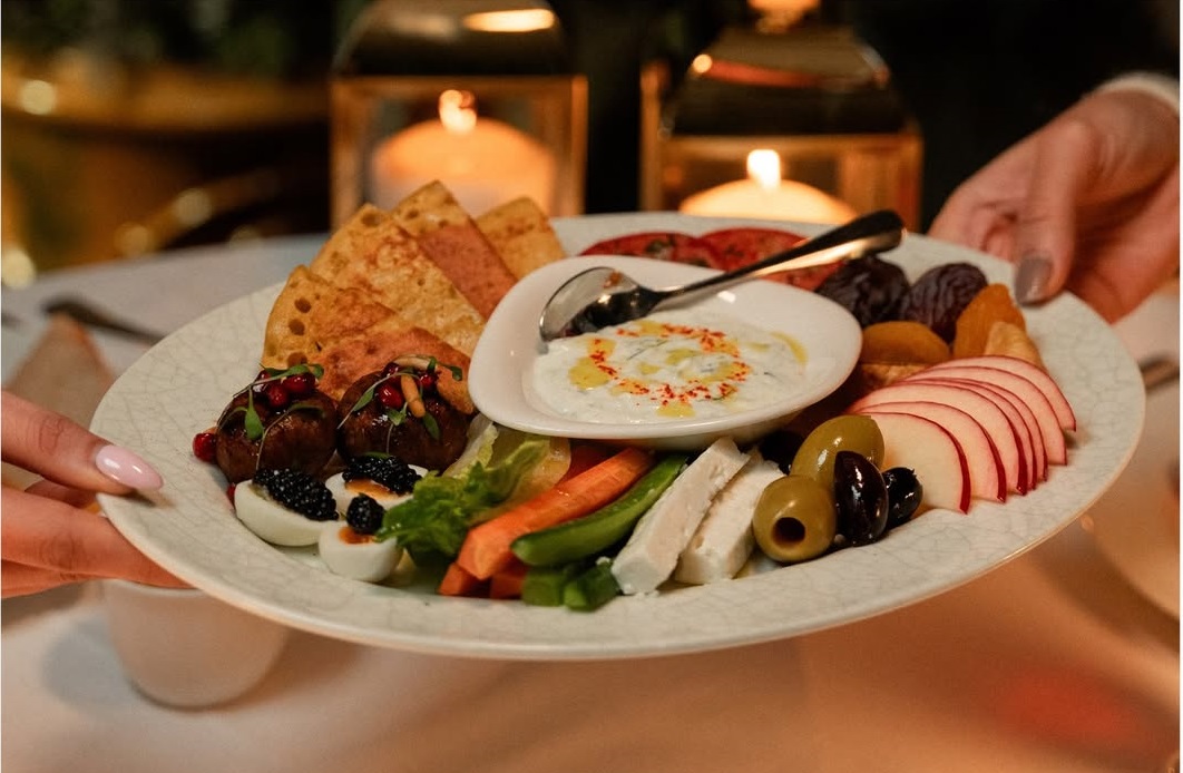 A mezze plate is part of the iftar set menu. (Instagram)