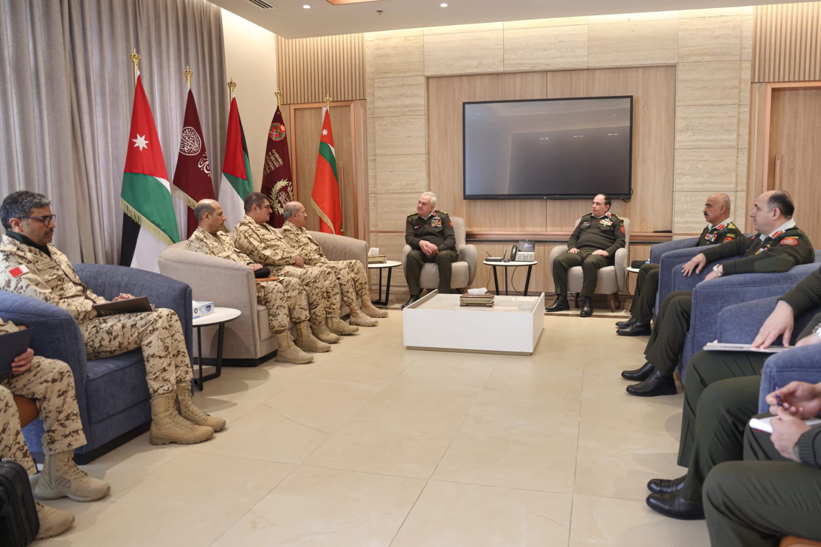 The meeting on Sunday in Amman came during the ongoing US-Israeli conflict with Iran. (Petra)