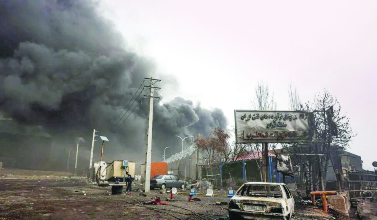 Strikes on energy infrastructure, oil tankers and military targets pollute the surrounding air and water and spread toxic chemicals. (AFP)