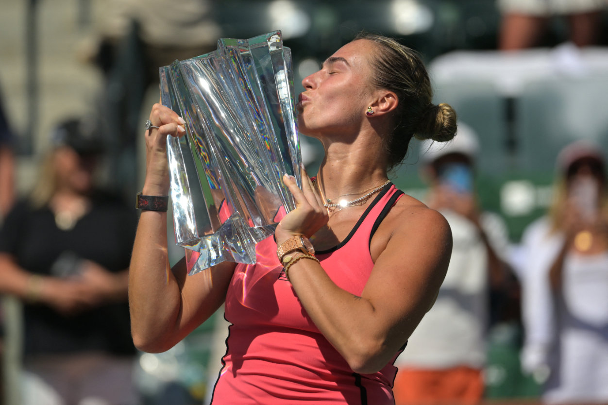World No. 1 Aryna Sabalenka rallies to beat Elena Rybakina for first Indian Wells title