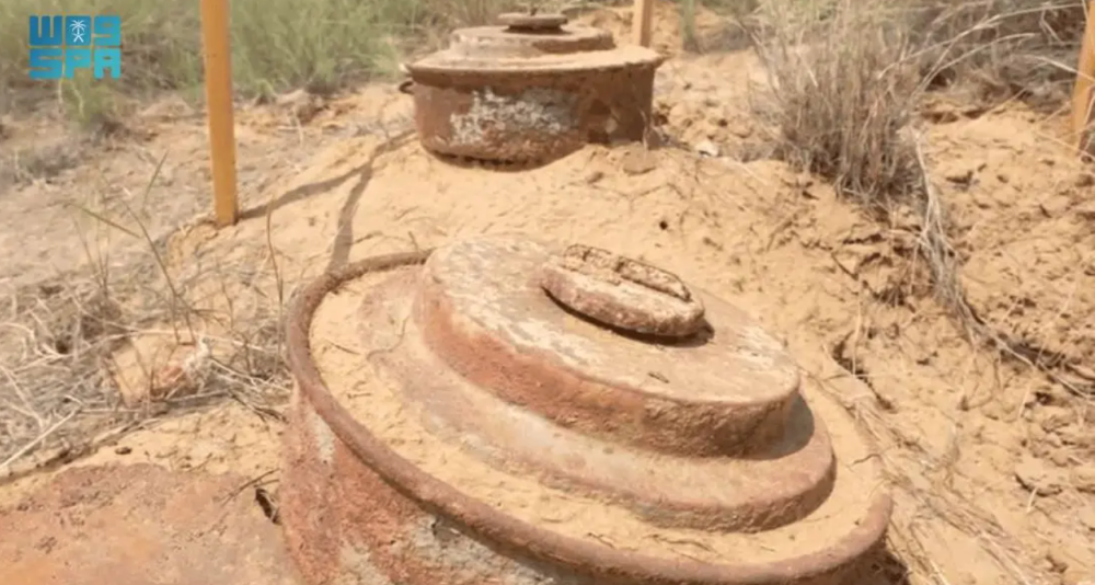 KSrelief’s Masam Project cleared 908 mines from different areas of Yemen during the second week of March. (SPA)
