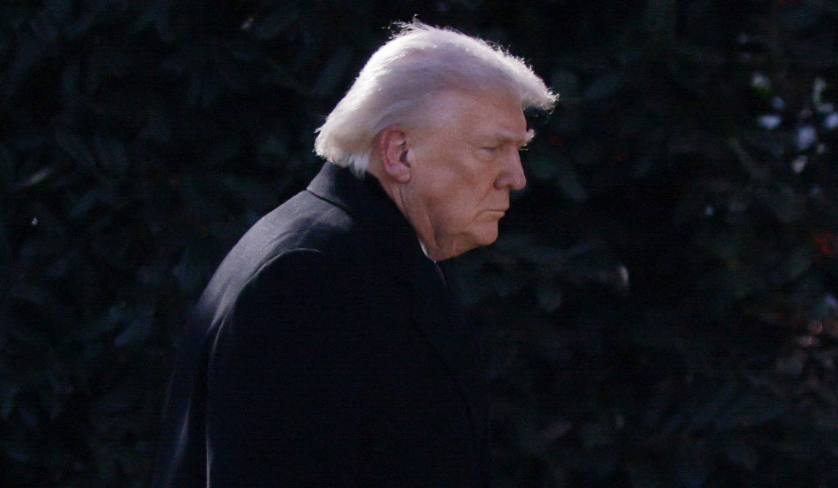 U.S. President Donald Trump returns to the White House from Dover, Delaware, folllowing a dignified transfer ceremony, in Washington, D.C., U.S., March 18, 2026. (REUTERS)
