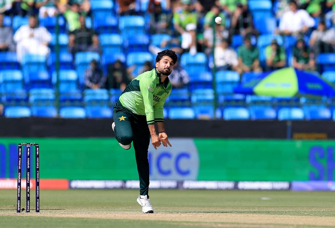 Abrar entered the auction with a base price of $100,000 and was subject to a bidding contest between Trent Rockets and the Sunrisers, who secured his signing with a bid of $252,000. (FILE/REUTERS)