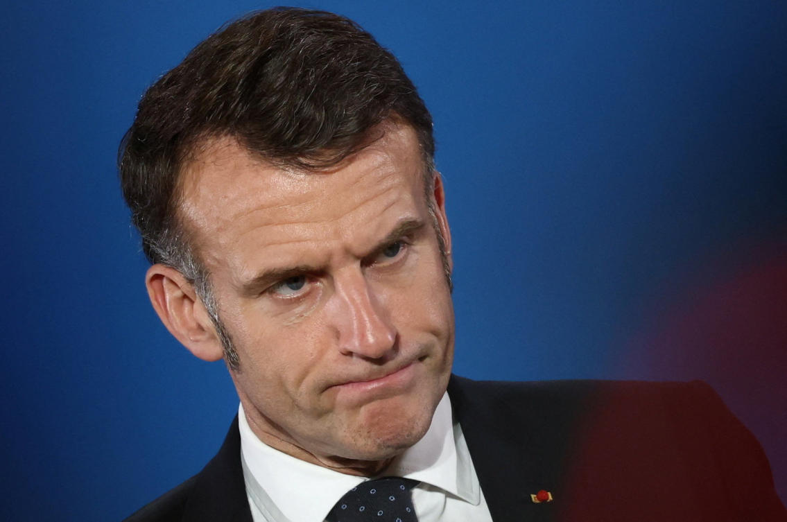 President Emmanuel Macron said on Friday that France would press ahead with its efforts to back Ukraine, speaking after the country's navy intercepted an oil tanker sailing from Russia. (REUTERS)