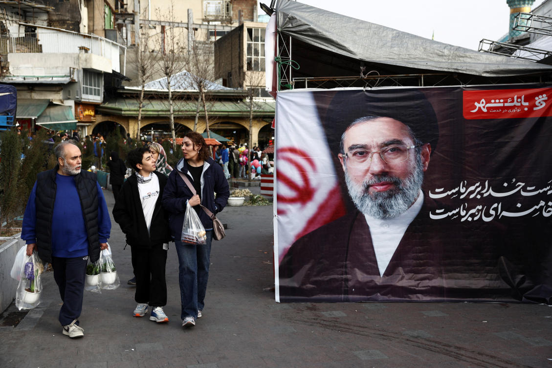 Iran's new Supreme Leader Mojtaba Khamenei has not been seen on television or heard since he replaced his father two week ago. (WANA via Reuters)