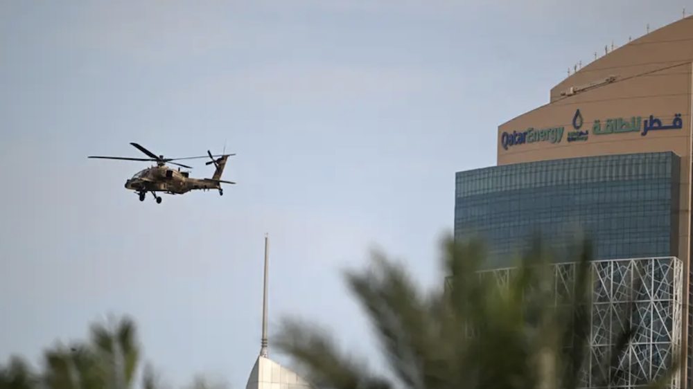 Representative image of a Qatari Air Force helicopter in Doha. (AFP/File Photo)