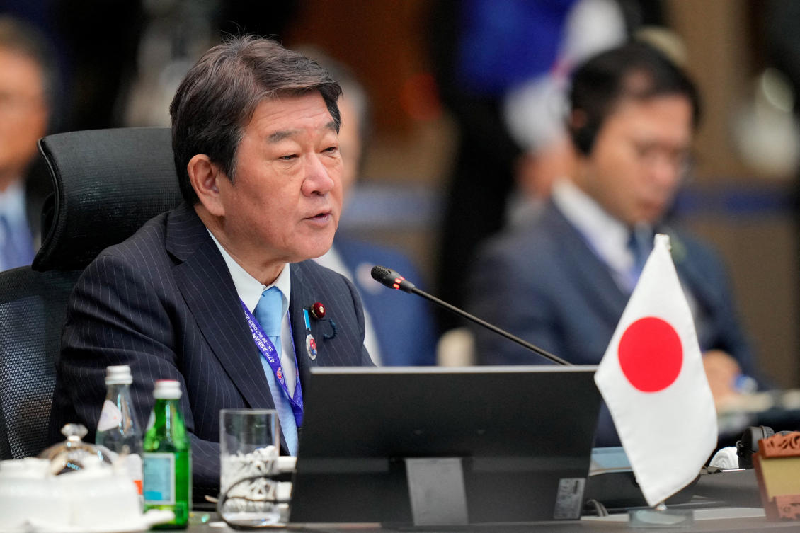 Japanese Foreign Minister Toshimitsu Motegi said the person had been detained since last year and was released on Wednesday. (Reuters file photo)