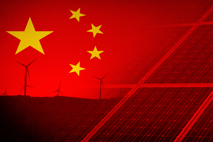 Since the US-Israeli war against Iran began, money has been moving into Chinese stocks focused on solar, wind energy, and electric vehicles. Getty
