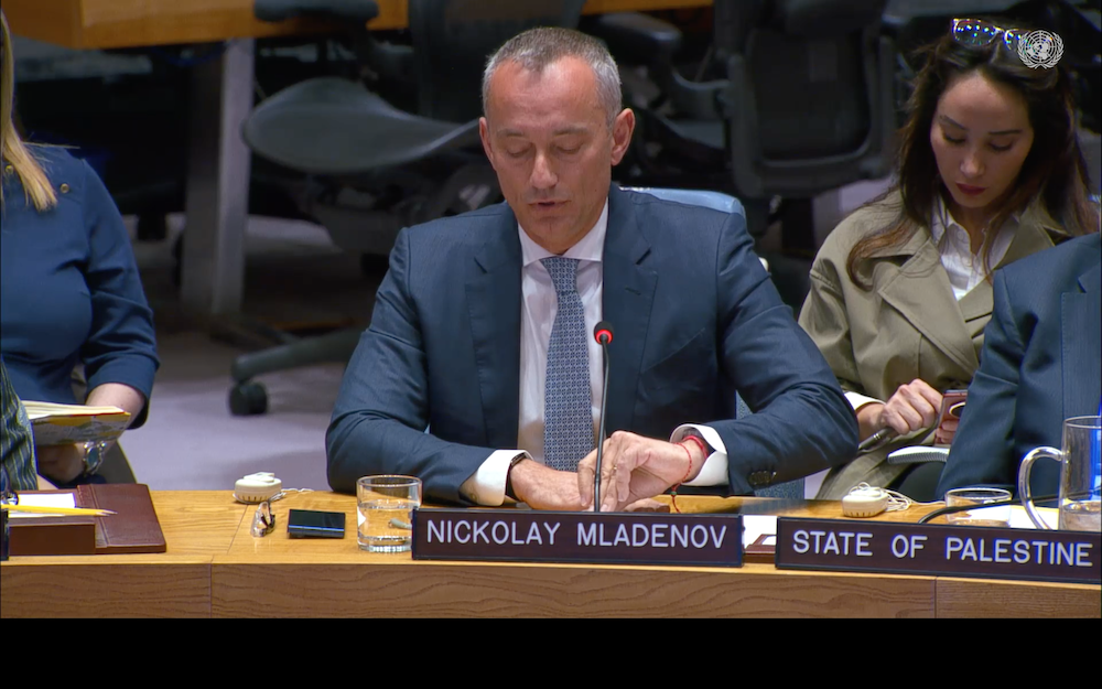 Gaza Board of Peace Director-General Nickolay Mladenov said on Tuesday that a comprehensive plan to disarm militant groups in the enclave offers the only viable path to both Israeli security and Palestinian self-determination, warning that failure would entrench instability and humanitarian crisis. (Screenshot/UNTV)
