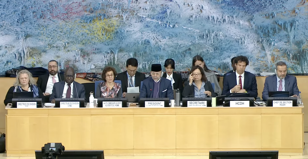 Saudi Arabia welcomed on Wednesday the UN Human Rights Council’s adoption of a resolution on the human rights implications of Iran’s attacks on countries in the region. (Screenshot)