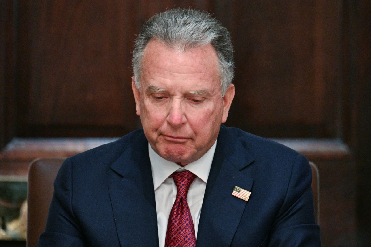 US special envoy Steve Witkoff looks on during a cabinet meeting in the Cabinet Room of the White House in Washington, DC, on March 26, 2026. (AFP)