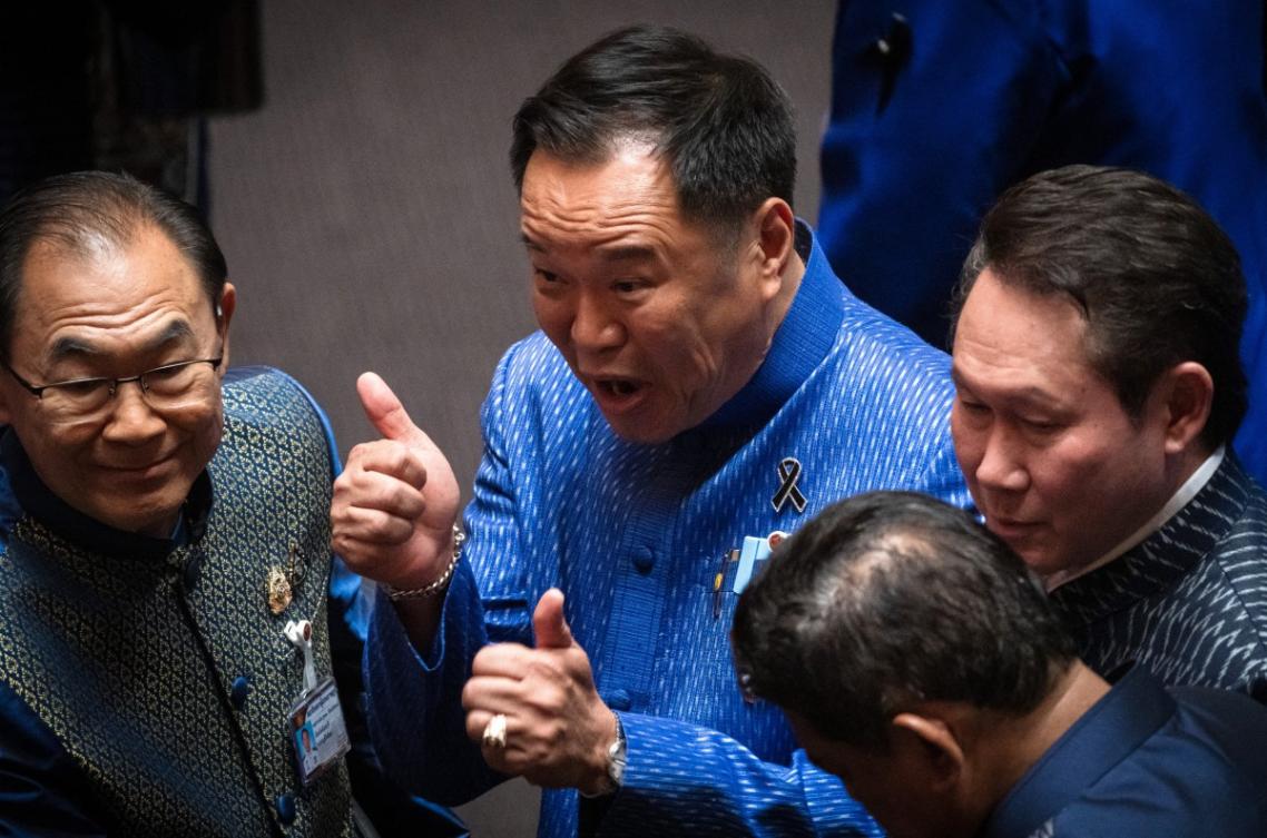 Thai Prime Minister Anutin Charnvirakul apologized to the public for the turmoil caused by the way oil prices have been managed in the first half of March. (AFP file photo)