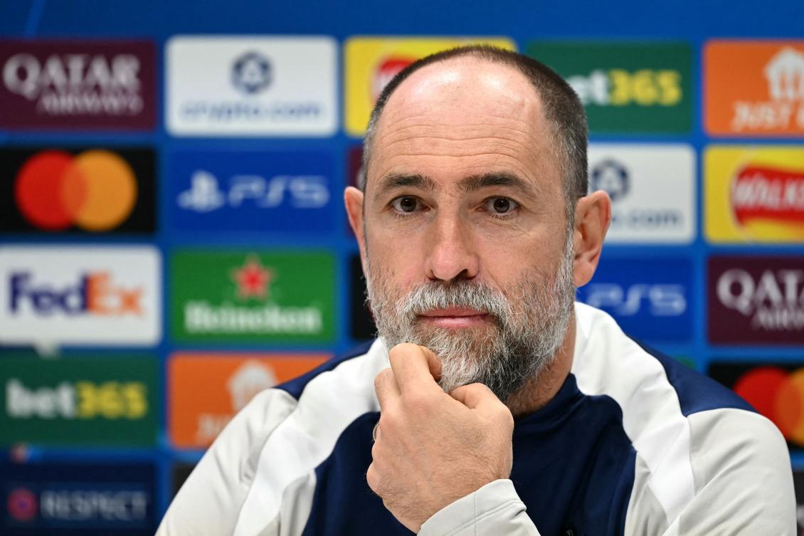 Tottenham Hotspur’s Croatian head coach, Igor Tudor, attends a press conference at the Tottenham training center in Enfield, north London, March 17, 2026. (Files / AFP)