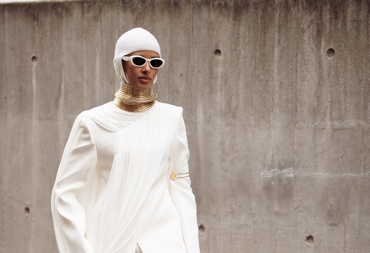 Rawdah Mohamed has proven her versatility, showing off an outfit outside the OperaSport show during Copenhagen Fashion Week in January, above, before taking to social media to promote casual brand Closed this week. (File/ Getty Images)