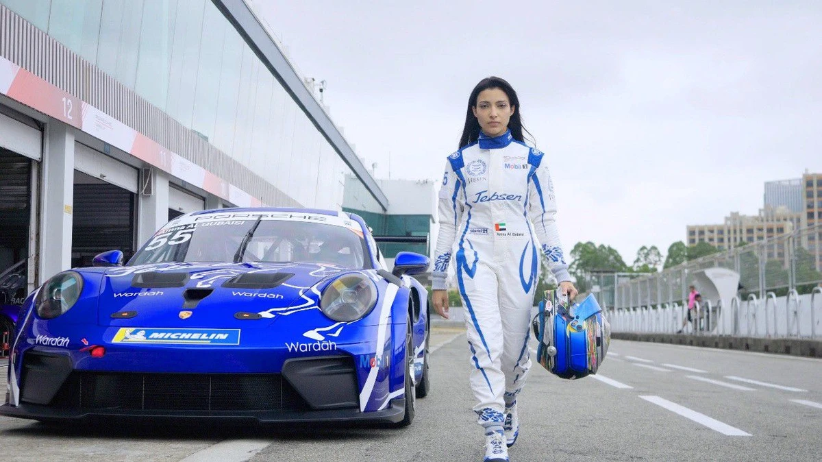 Emirati driver Amna Al-Qubaisi. (Supplied)