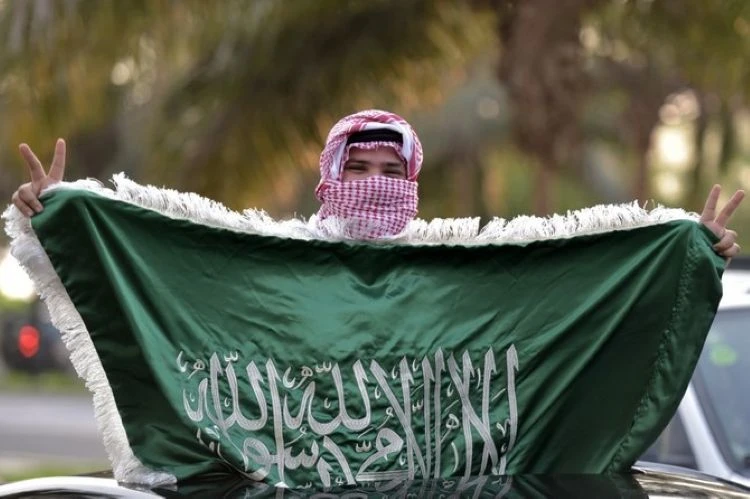 Saudi Flag Day is celebrated annually on March 11. (AFP)