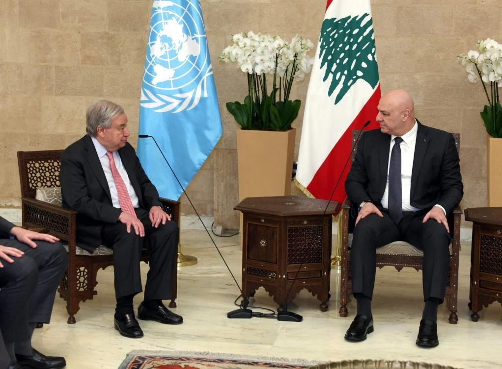 Lebanese president says no Israeli reply on offer to negotiate in Hezbollah war