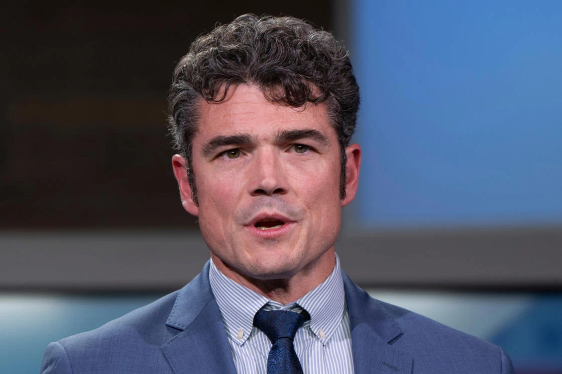 Joe Kent, Director of the US National Counterterrorism Center, speaks during a congressional debate at KATU studios Oct. 7, 2024, in Portland. (AP/File)