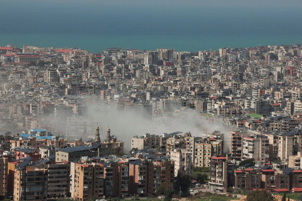 Smoke rises after an Israeli strike following an escalation between Hezbollah and Israel, amid the US-Israeli conflict with Iran, in the southern suburbs of Beirut, Lebanon, Mar. 17, 2026. (Reuters)