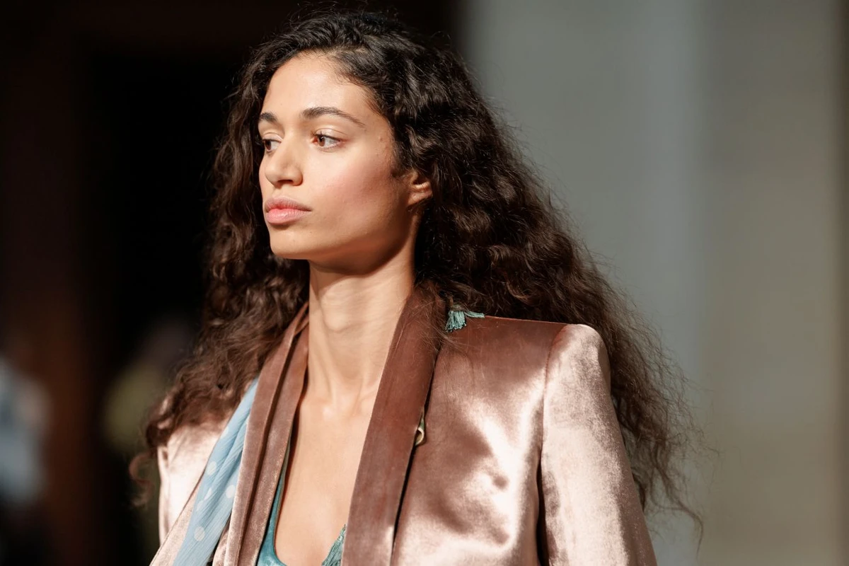 Malika El-Maslouhi walked for Nina Ricci’s Fall/Winter 2026 show at Paris Fashion Week. (Getty Images)