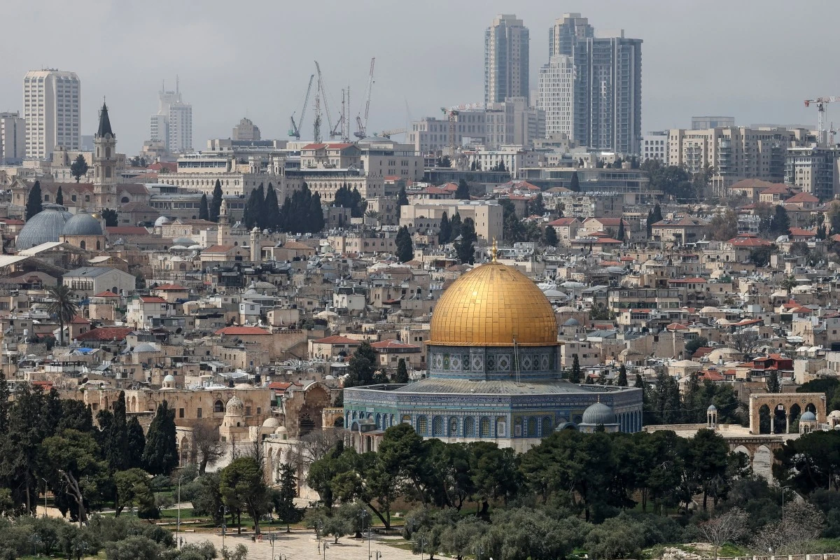 An empty Al-Aqsa Mosque compound and its Dome of the Rock on March 27, 2026, as the revered holy site has remained closed since the US-Israel war with Iran began on February 28. (AFP)