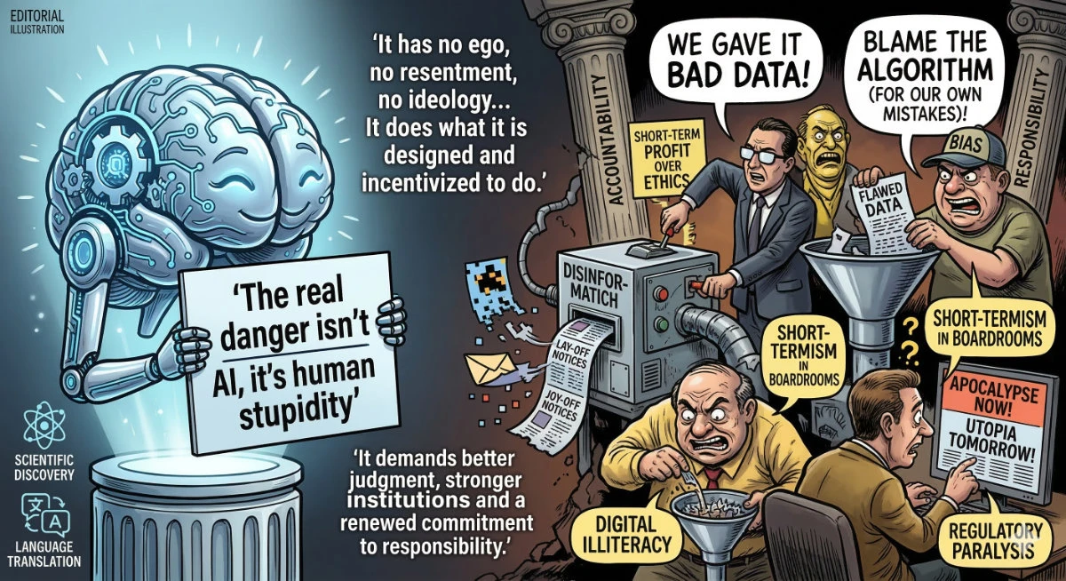 The real danger isn’t AI, it’s human stupidity