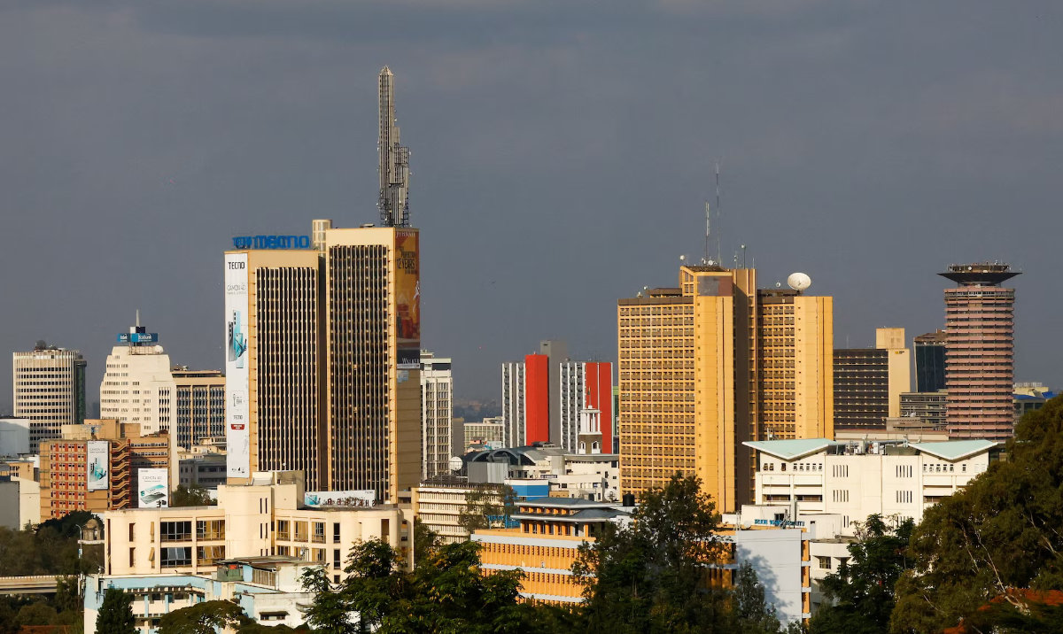 A general view shows a section of the skyline of the central business district of Nairobi, Kenya. (Reuters)
