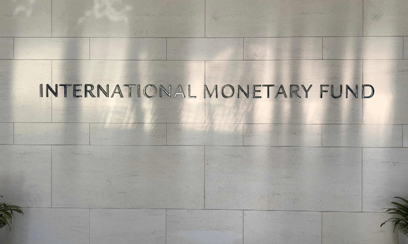The International Monetary Fund headquarters in Washington, DC. (AFP)