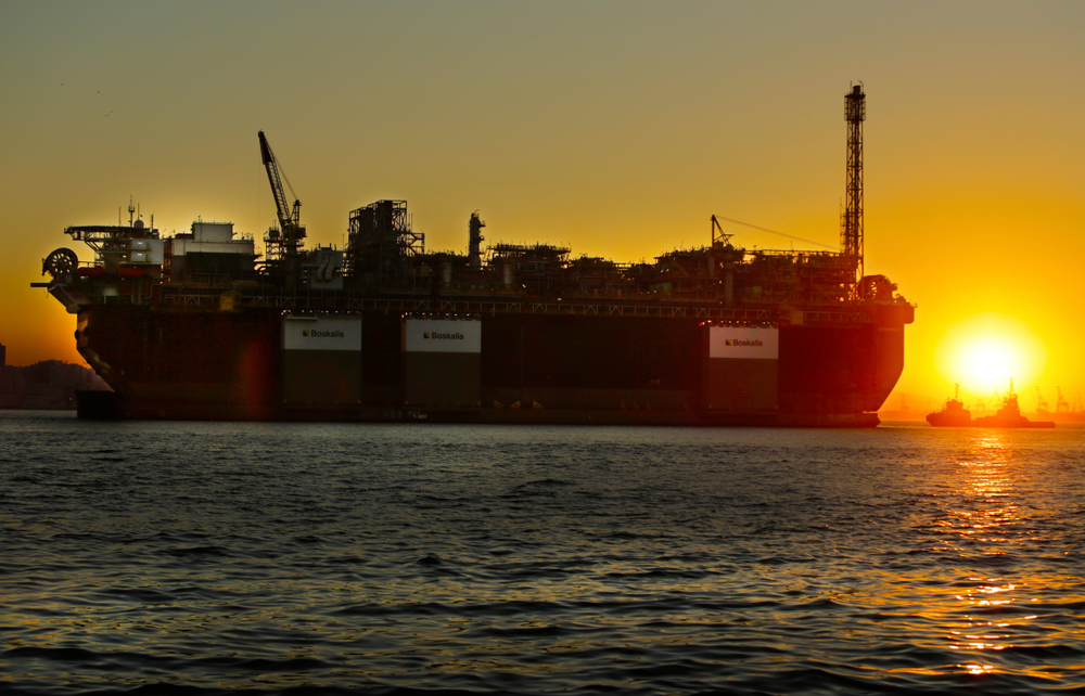 The front-month Brent contract for June climbed $1.40, or 1.4 percent, to $105.37 per barrel at 07:30 a.m. Saudi time. Shutterstock