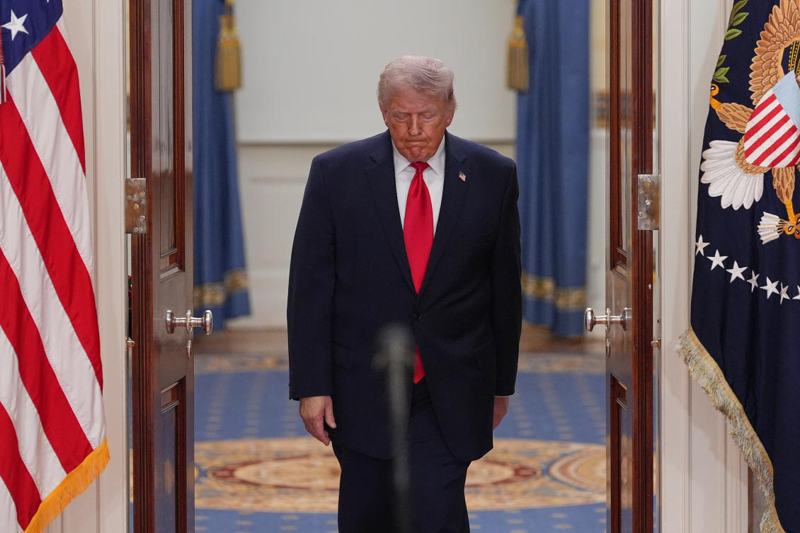 The Republican president had indicated even before the war against Iran that he wanted to increase defense spending to modernize the military. (AP)