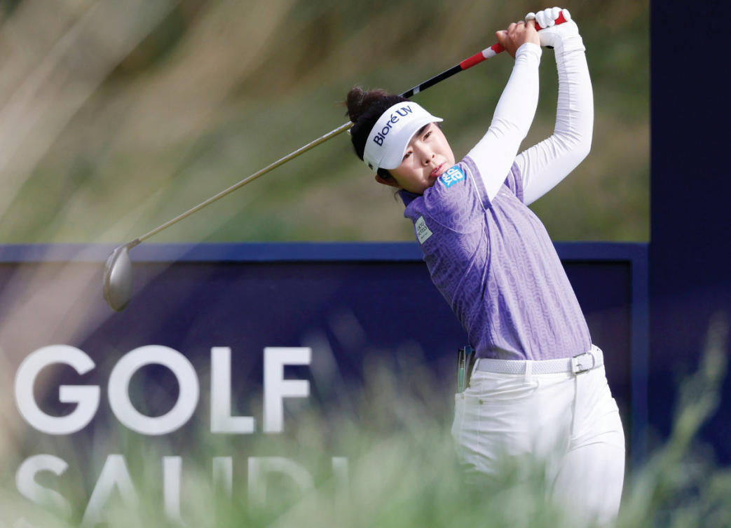 Yamashita in 3-way tie for lead at LPGA Aramco Championship