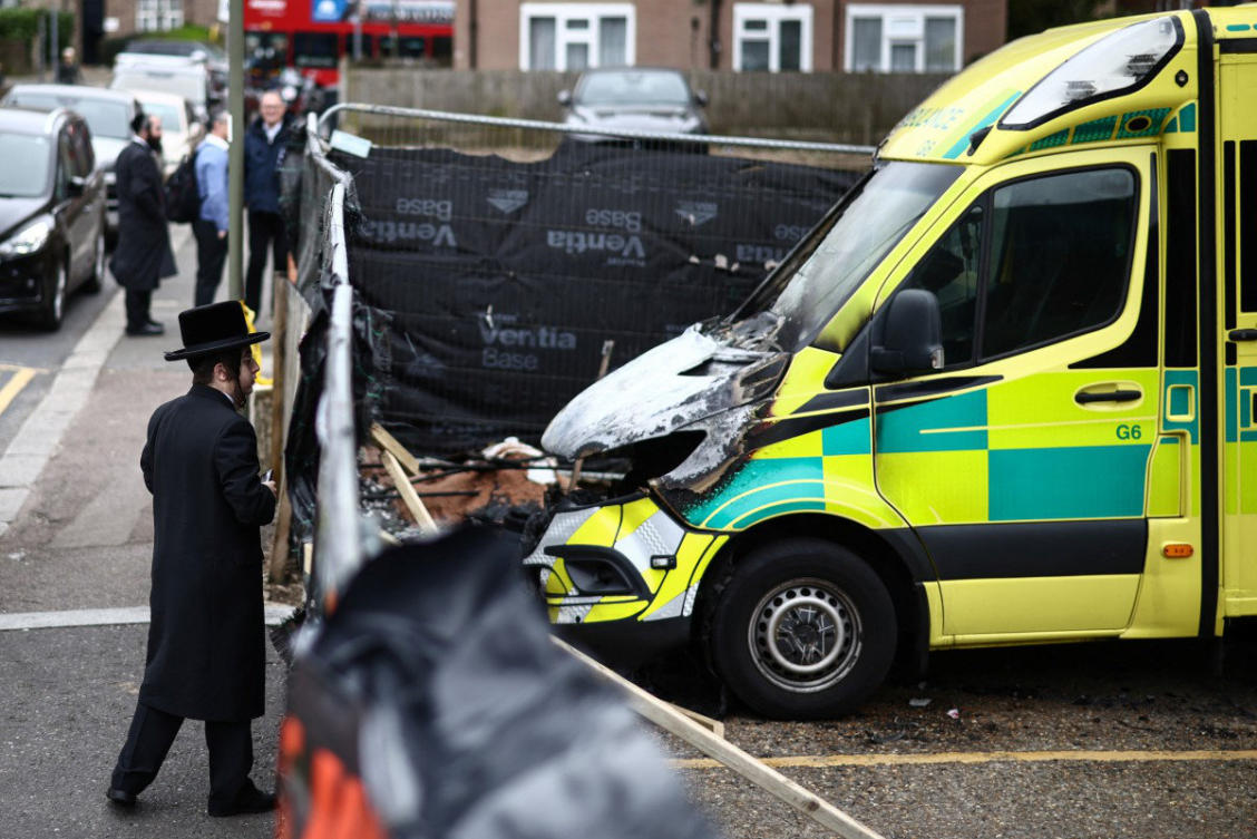 Trio facing arson charges over UK Jewish ambulance attack