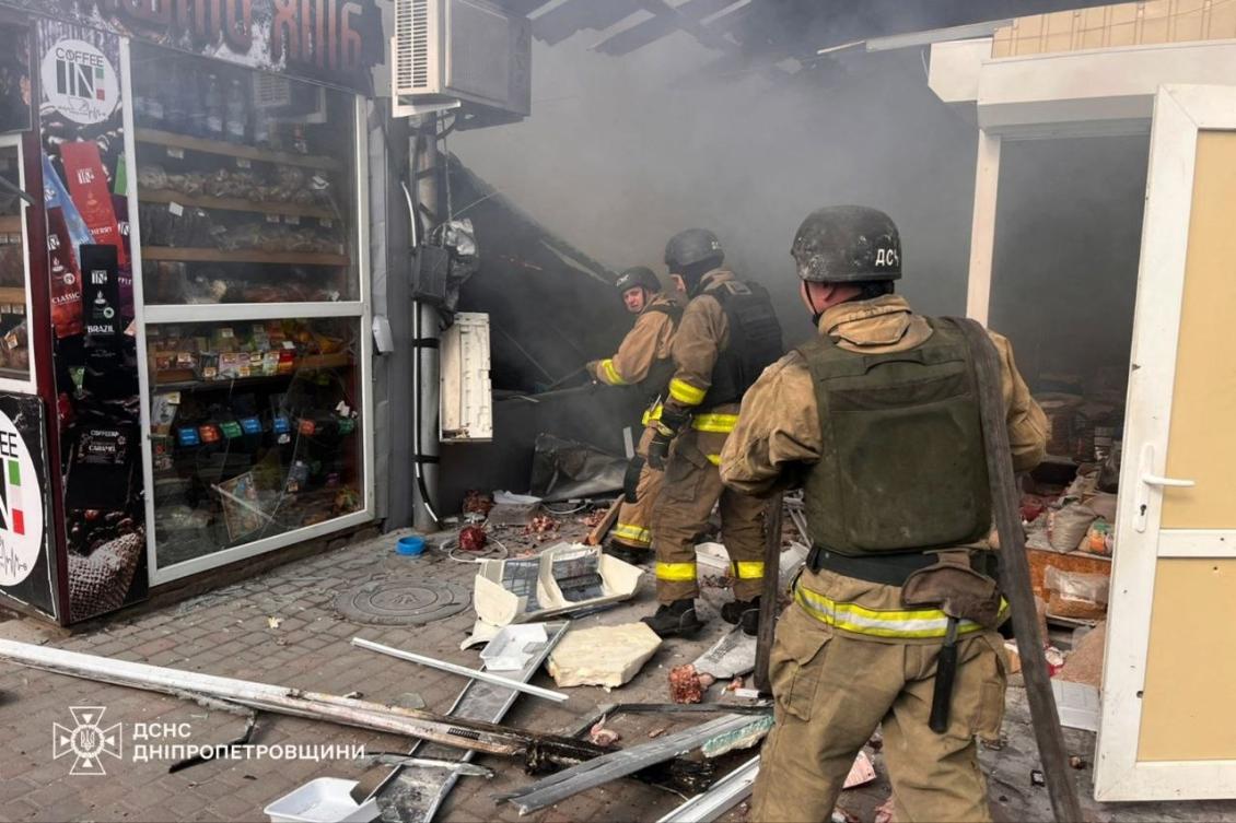 A Russian drone hit a covered market in the eastern Ukrainian city of Nikopol on Saturday, killing five people and wounding 19, officials said, as Moscow pressed on with intensified daytime attacks. (AFP)