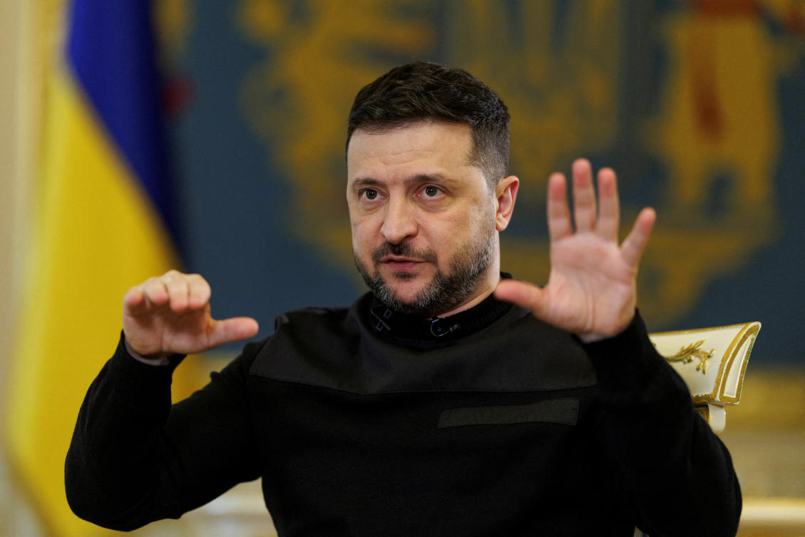 Ukraine’s President Volodymyr Zelensky will also meet Ecumenical Patriarch Bartholomew, the spiritual leader of most Christian Orthodox churches. (Reuters file photo)