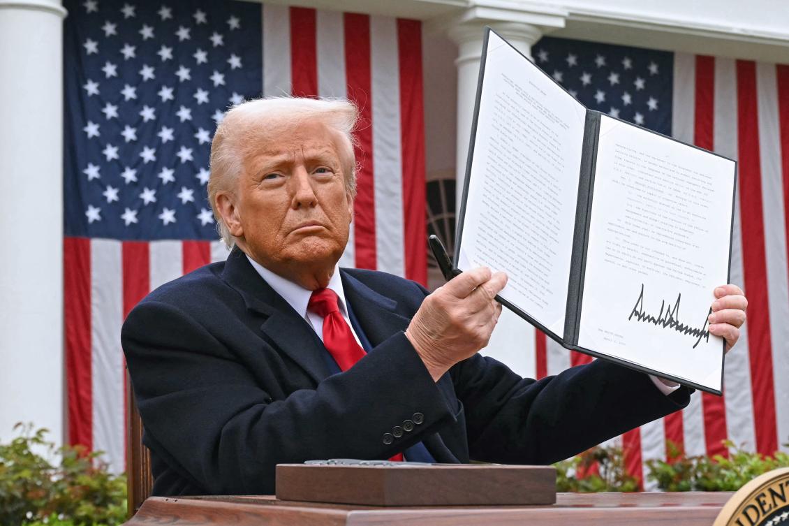 US President Donald Trump on Saturday said Iran had 48 hours left to make a deal on opening the vital Strait of Hormuz or face “hell.” (AFP)
