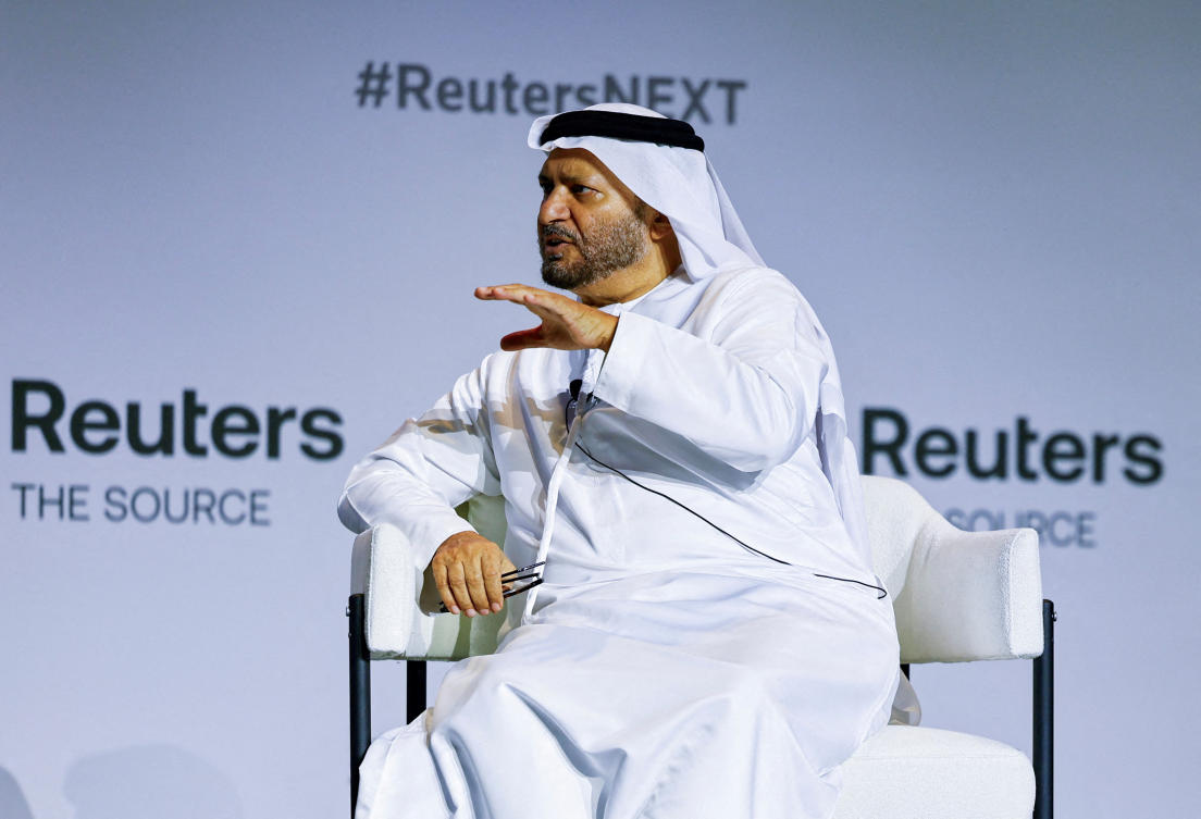 Anwar Gargash, the diplomatic adviser to the UAE president, said the ‘Strait of Hormuz cannot be held hostage by any country’. (Reuters)